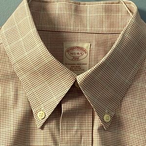 Brooks Brothers checked dress shirt